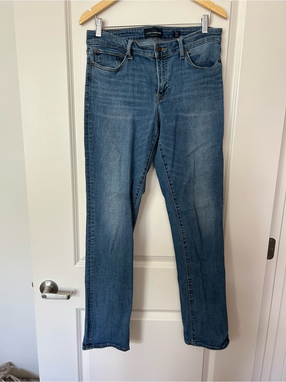 Lucky Brand Medium Blue Straight-Leg Jeans